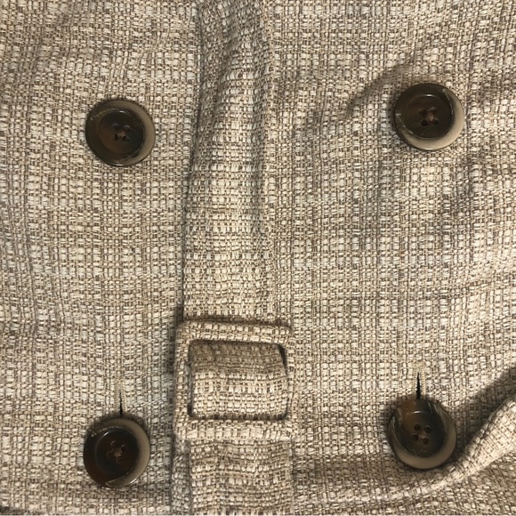 tan tweed Blazer Jacket with belt by Allegory - Picture 6 of 10